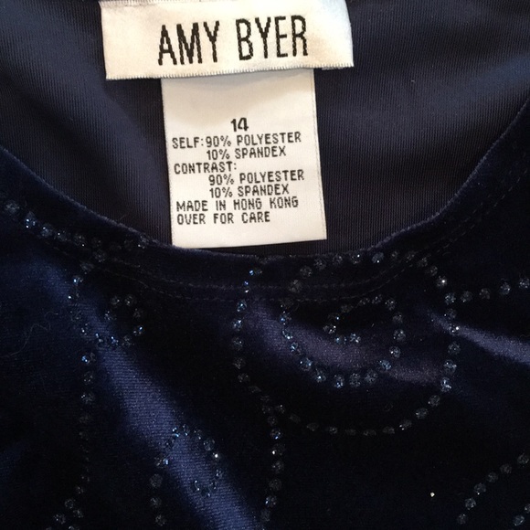 Amy Byer velvet and sequin dress sz 14 - Picture 5 of 5